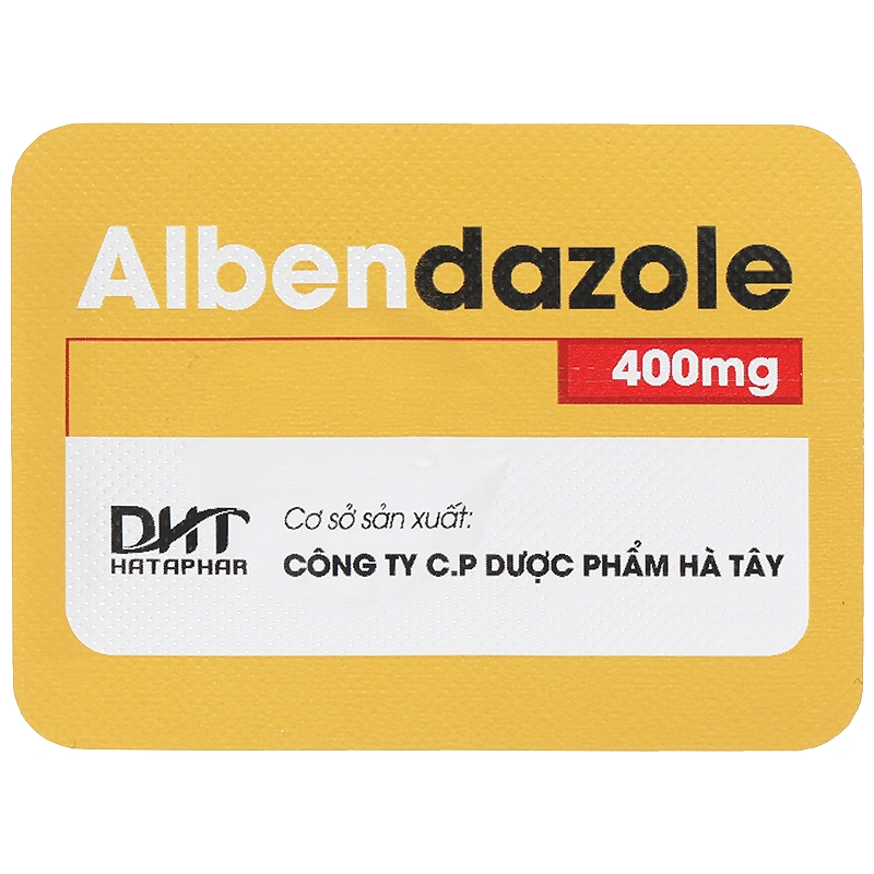 Viên nhai Albendazol Hataphar 400mg trị giun sán (1 vỉ x 1 viên) - 8